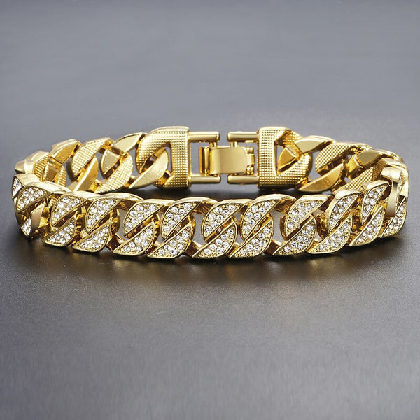 Miami Gold Curb Cuban Bracelet – Beaudacious Gear